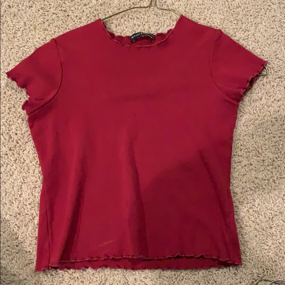 Red brandy Melville top